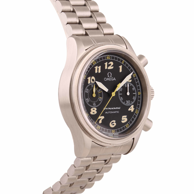 تصویر از چپ Omega Dynamic Chronograph Steel
