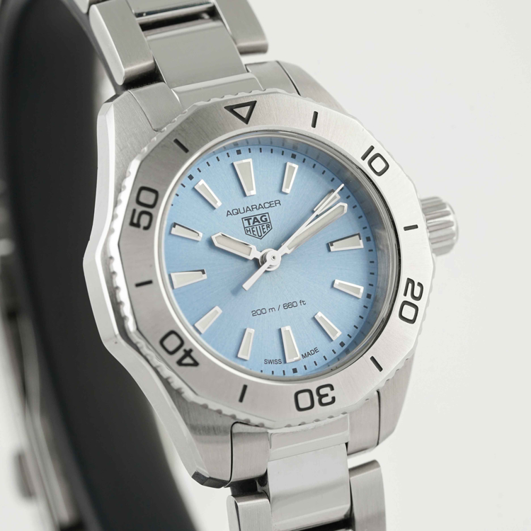 تگ هویر آکواریسر 30mm آبی - صفحه ساعت