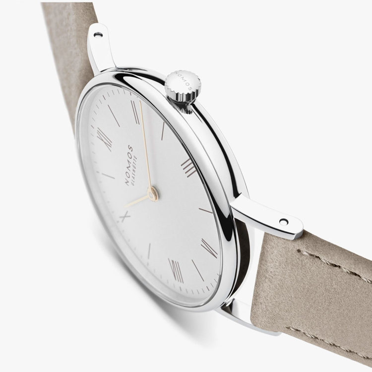 نوموس لودویگ 3۳mm-دو عقربه-سفید - ضخامت
