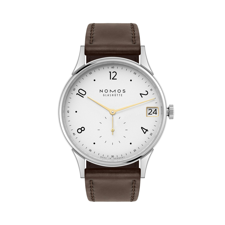 نوموس مینیماتیک 39mm-Date-سفید-کوکی - نمای کلی