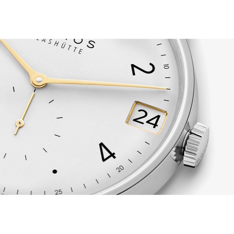 نوموس مینیماتیک 39mm-Date-سفید-کوکی - جزئیات