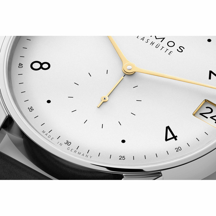 نوموس مینیماتیک 39mm-Date-سفید-کوکی - جزئیات۲