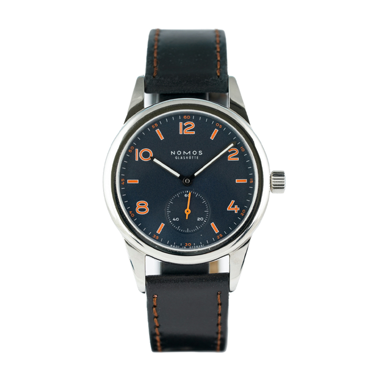 نوموس کلاب 36mm-آبی Ace Jewelers-کوکی-پشت قاب شیشه‌ای-تولید محدود - نمای روبرو